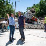 Andrés Watson y Gabriel Katopodis supervisaron una obra vial en La Capilla