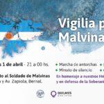 Vigilia en conmemoración del Día del Veterano y de los Caídos en la Guerra de Malvinas