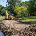 Berazategui: nueva obra de saneamiento y pavimentación en Gutiérrez