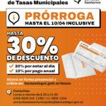 Se extiende el plazo para el pago anual de tasas municipales