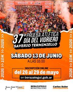 Berazategui se prepara para la 37° Prueba Atlética 10K Día del Vidriero