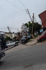 El municipio de Quilmes intervino ante graves daños en el tendido eléctrico provocados por camiones