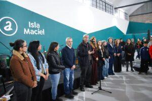 Jorge Ferraresi, Magdalena Sierra y Andrés Larroque inauguraron obras en la sede Maciel del programa Envión
