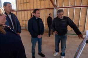 Andrés Watson supervisó la reactivación de la construcción del Centro de Desarrollo Infantil de Bosques Norte