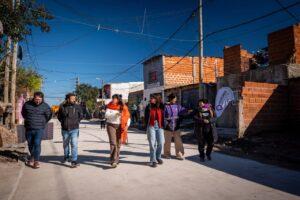 El Municipio finalizó la construcción de 29 nuevas cuadras en los barrios San Valentín, 25 de Mayo y Gaby 1º en Bernal Oeste