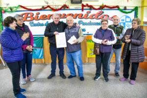 Eximición de tasas y apoyo institucional: Balor visitó el Centro de Jubilados de Gutiérrez