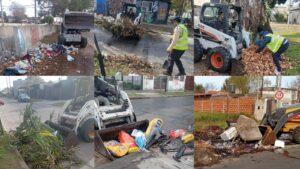 Operativos de limpieza integral en barrios de Berazategui