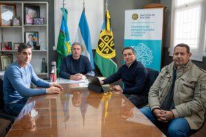 Andrés Watson en reunión con autoridades provinciales por obras viales en Florencio Varela
