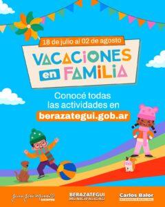 Berazategui: Se viene un nuevo Ciclo de Vacaciones en Familia