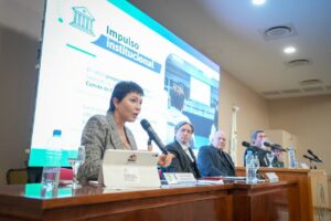 Mayra insistió en la necesidad de financiamiento internacional para la obra de los arroyos San Francisco y Las Piedras
