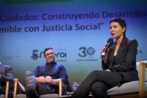 Mayra encabezó el panel de diálogo regional “territorios de cuidados: construyendo desarrollo sostenible con justicia social”