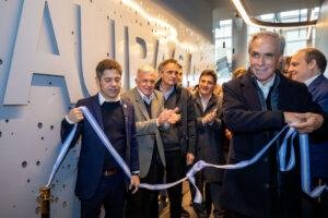 Kicillof y Balor presentaron el nuevo Centro de Monitoreo de AUBASA