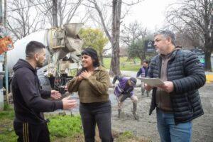 Plan municipal de bacheo: la comuna intensifica los trabajos con hormigón en Bernal