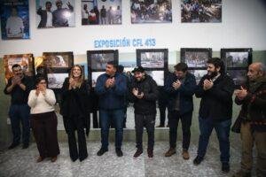 Magdalena Sierra y Pablo Grillo inauguraron una exposición del reportero gráfico