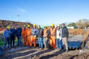 Carlos Balor supervisó la obra de un nuevo desagüe pluvial en Gutiérrez