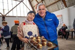 Balor visitó a vecinas que se capacitan para desarrollar sus propios emprendimientos