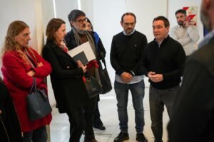 Andrés Watson junto a fiscales