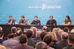 Balor acompañó a Kicillof en la presentación del Plan de prevención y mitigación del fenómeno del «Súper Niño»