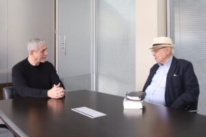 Ferraresi recibió a Emir Sader, asesor de Lula y del PT