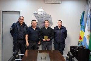 Andrés Watson destacó la loable intervención de policías varelenses en el rescate a un hombre en Neuquén