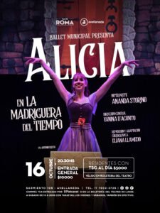 El Ballet Municipal de Avellaneda lleva “El Mundo Maravilloso de Alicia” al Teatro Roma
