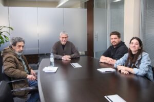 Ferraresi recibió a Pedro Catella, hijo de la histórica dirigente Alicia Eguren